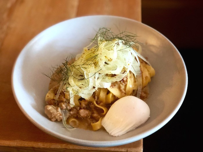  Fettucine for breakfast, with pork and fennel ragout and an egg on top. Photo by Lindsay William-Ross/Vancouver Is Awesome