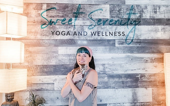  Sweet Serenity Yoga and Wellness is hosting the Cat Yoga session on Sunday, Aug. 11.