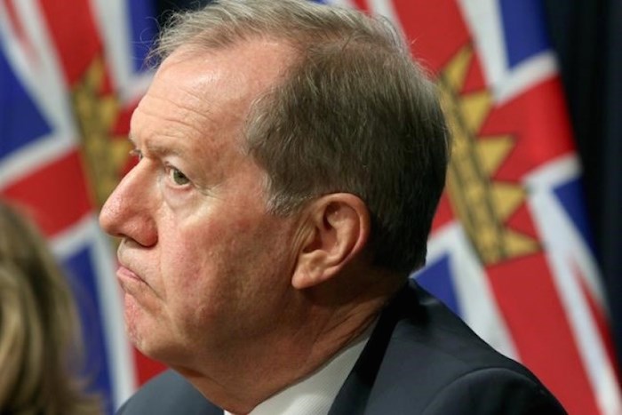  Former RCMP assistant commissioner Peter German looks on at a press conference on money laundering at the legislature in Victoria, B.C., on Thursday, May 9, 2019. Police should be able to provide some answers to the families of the British Columbia homicide victims and the public after discovering the two suspects dead, says German. THE CANADIAN PRESS/Chad Hipolito