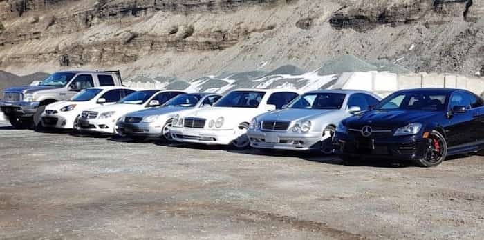  Photos: Seven of the vehicles seized by Central Saanich police. / Saanich Police