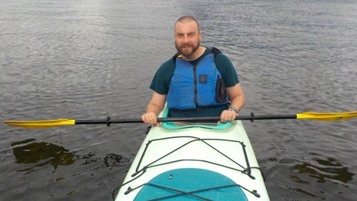  Chris says going kayaking and doing other summer adventure activities has helped him see a different future for his life. Photo submitted