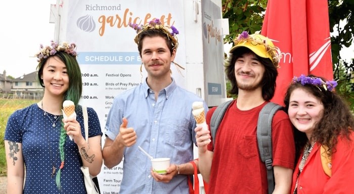  Garlic ice cream will return to the Garlic Festival Aug. 18 through a partnership between the Sharing Farm and Earnest Ice Cream. Submitted photo