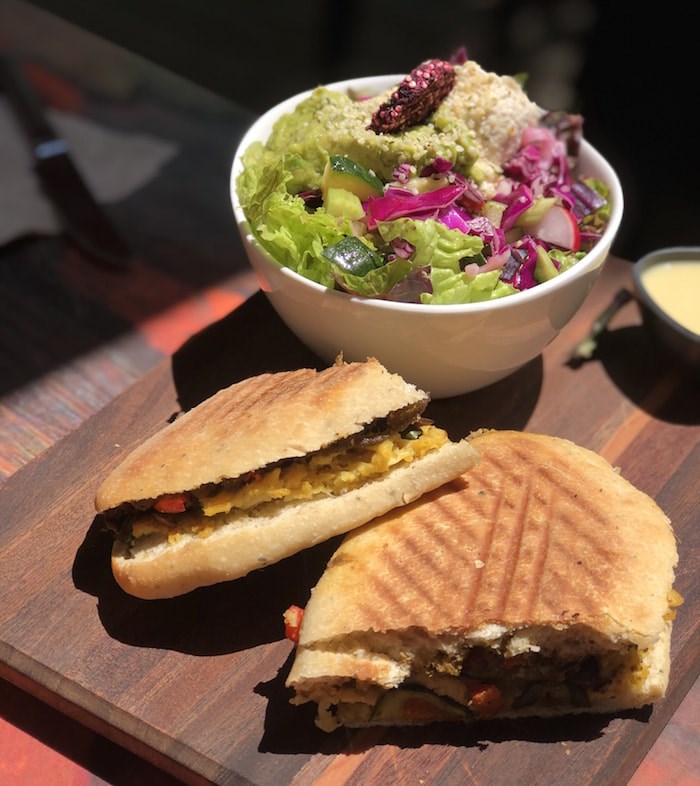  Sandwich and salad at Gaia in Bromont. Photo by Lindsay William-Ross/Vancouver Is Awesome