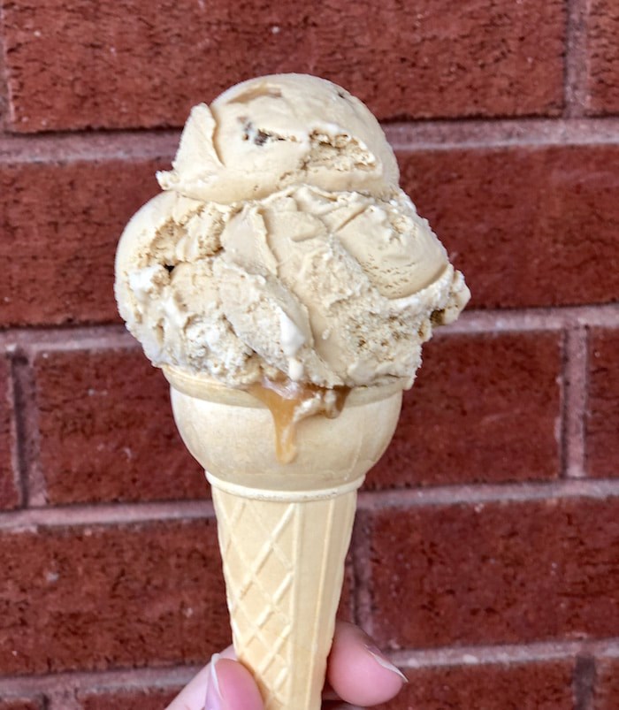  Maple ice cream with maple crunch bits and maple ribbon from Laiterie de Coaticook. Photo by Lindsay William-Ross/Vancouver Is Awesome