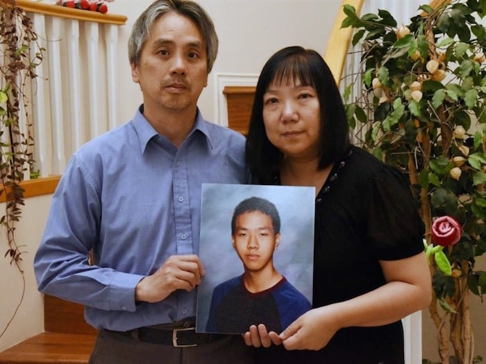  Samson and Chelly Wong are making a plea for information in the 2018 shooting that killed their 15-year-old son Alfred. Photo courtesy Vancouver Police Department