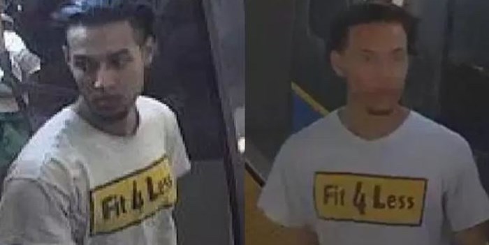  The suspect in an alleged groping on a Burnaby SkyTrain is described as a South Asian or possibly mixed-race man in his early-to-mid 20s, between five-foot-seven and five-foot-nine in height and roughly 160 pounds. Screenshot/Metro Vancouver Transit Police