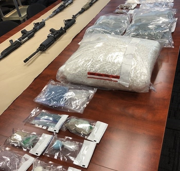  Police made a massive drug seizure in South Surrey and dismantled a large drug lab.  Photo: RCMP