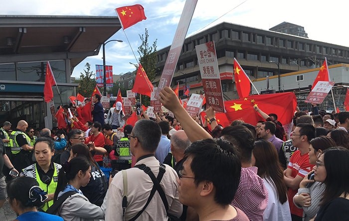  Scenes from the rally. Photo: Twitter - Kevin Huang｜黃儀軒