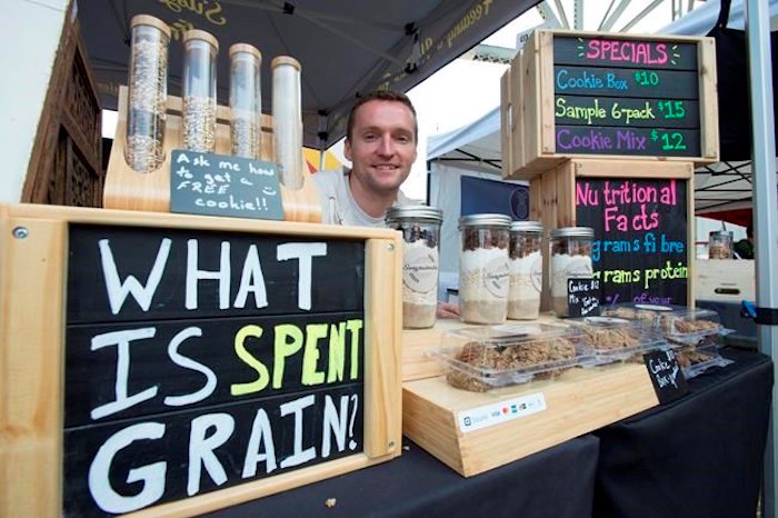  Marc Wandler, President of Susgrainable is pictured at his tent on Granville Island in Vancouver, Tuesday, July 16, 2019. THE CANADIAN PRESS/Jonathan Hayward