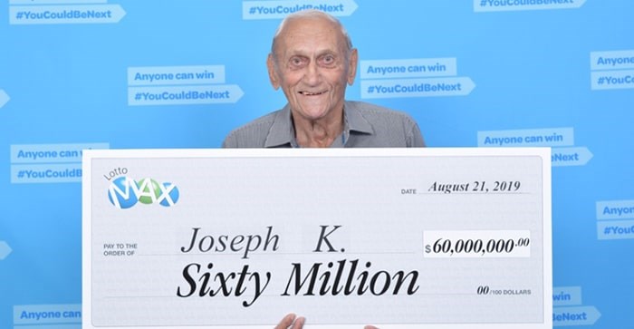  Richmond's record-breaking Lotto winner Joseph Katalinic. Lotto Max