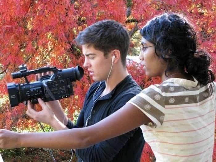  This is a behind the scenes shot from 65_RedRoses taken by Bill Markvoort when Eva's pager went off. Photo Bill Markvoort