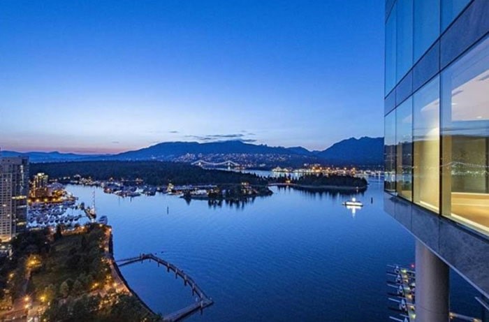  This whole-floor condo in Vancouver's Coal Harbour was listed on August 8, 2019, for $38,888,000. Listing agent: Juliana Jiao