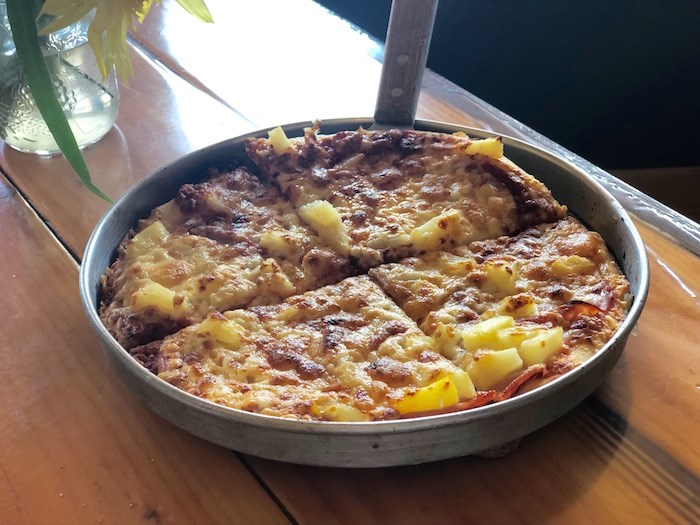  Hawaiian pizza at The Clove. Photo by Lindsay William-Ross/Vancouver Is Awesome