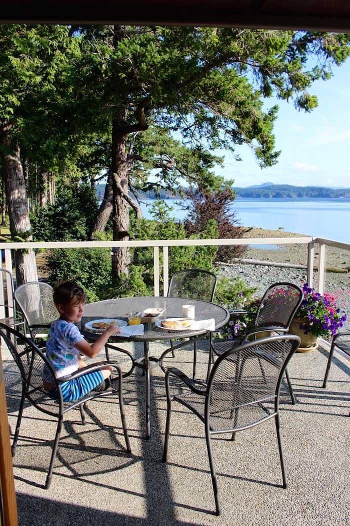  Breakfast on the balcony of the Upper Beach House at Taku Resort. Photo by Lindsay William-Ross/Vancouver Is Awesome