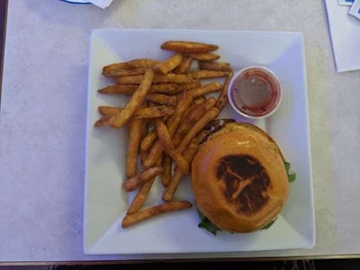  Burger and fries Photo: Courtney Dickson