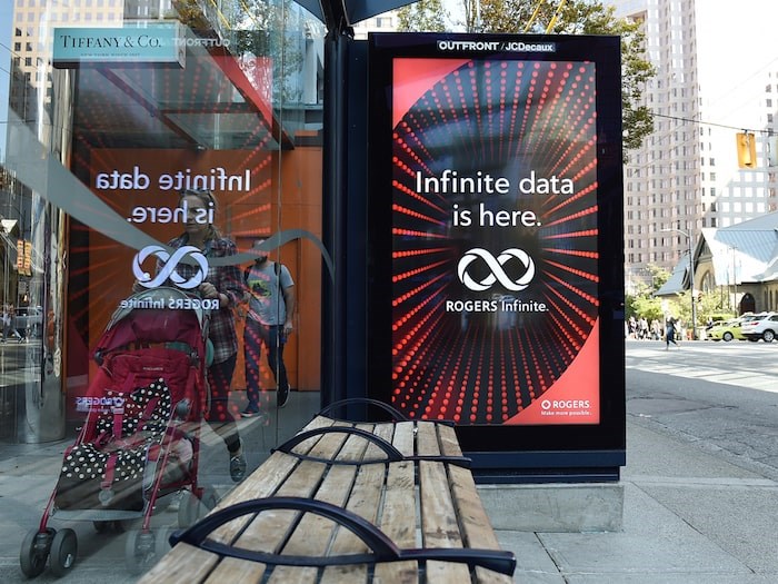  A bus stop shelter on Burrard between Alberni and Georgia has camera’s built into its video screens. Photo by Dan Toulgoet