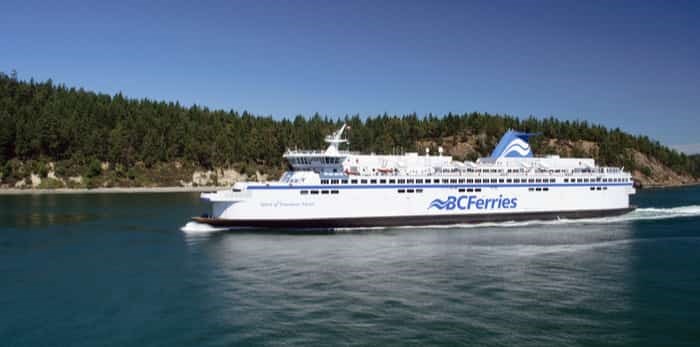  Photo: VANCOUVER, BC - JULY 23: A BC ferry between Vancouver and Vancouver Island on July 26, 2013. BC Ferries announced plans to build three new vessels on July 23, 2013 / Shutterstock