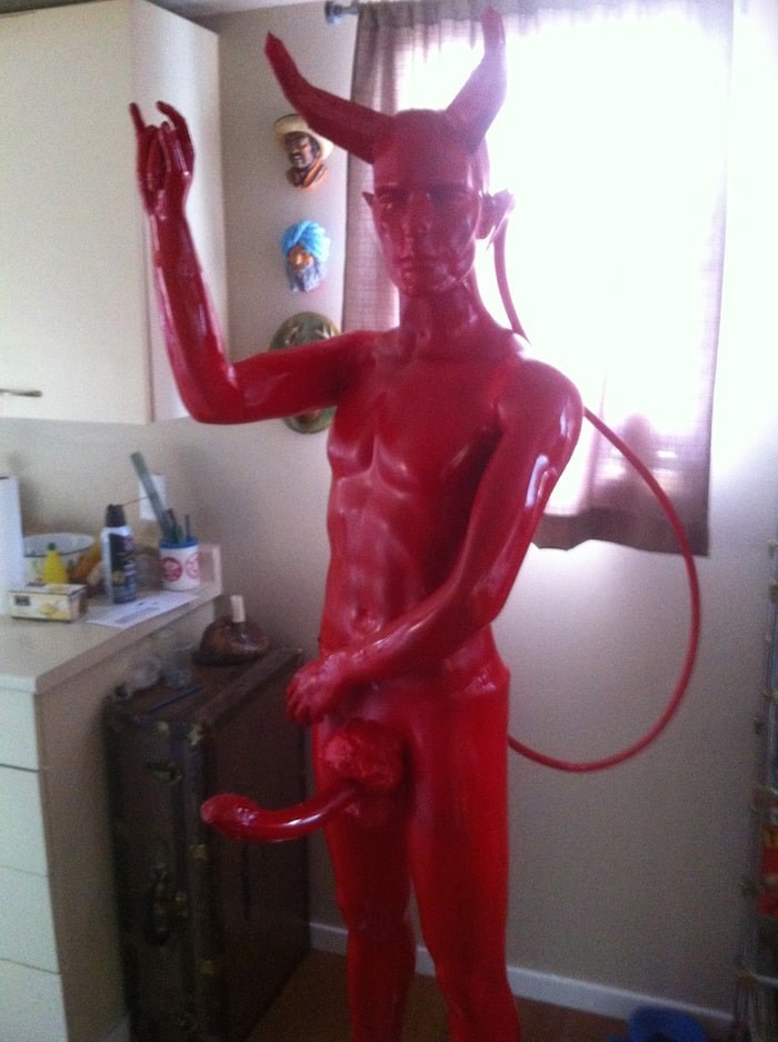  This photo was taken of Penis Satan in Obsidian's kitchen during the process of creation. Photo submitted