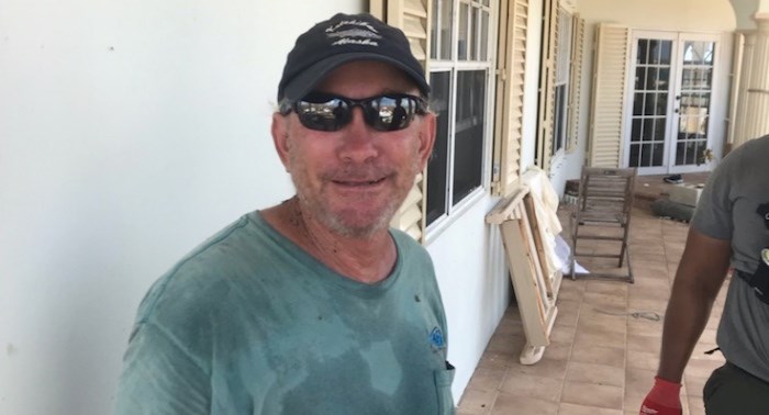  Canadian Dale Hill was located by a Burnaby firefighters search and rescue team at his home in the Bahamas Wednesday morning, after Hurricane Dorian knocked out phone lines and cell service in the area. Photo contributed.