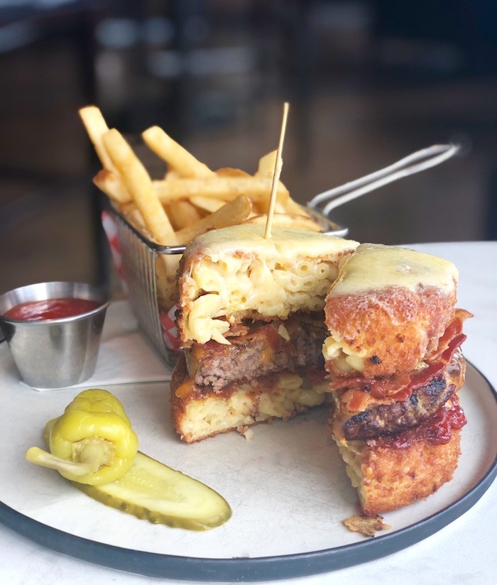  Le Big Mac N Cheese Burger at CAVU Kitchen Bar in Richmond. Photo by Lindsay William-Ross/Vancouver Is Awesome