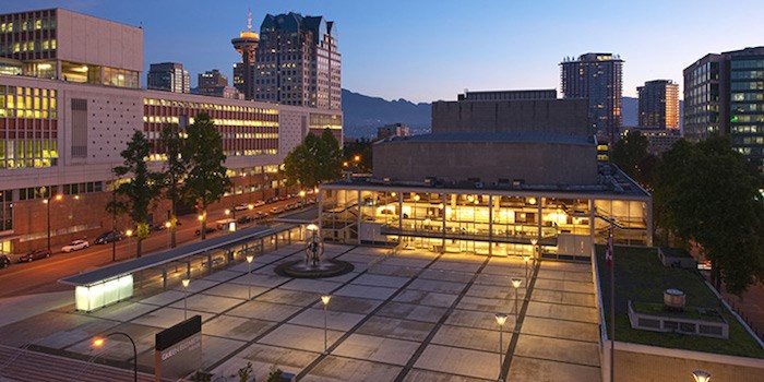  Queen Elizabeth Theatre plaza. Photo courtesy Queen Elizabeth Theatre