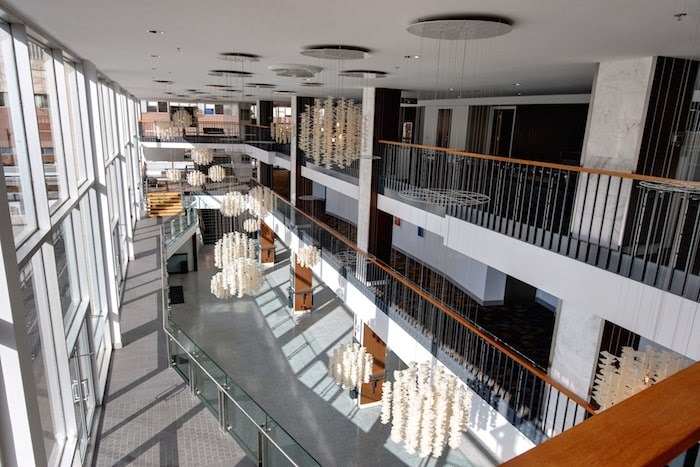  The lobby of the Queen Elizabeth Theatre. Photo courtesy Queen Elizabeth Theatre