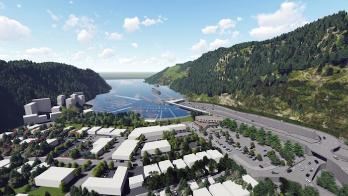  The revamped terminal would include a second exit road and a connection to the Spirit Trail. Image courtesy BC Ferries