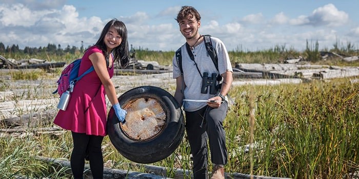  Volunteers at Iona Beach Regional Park. Photo: Great Canadian Shoreline Cleanup