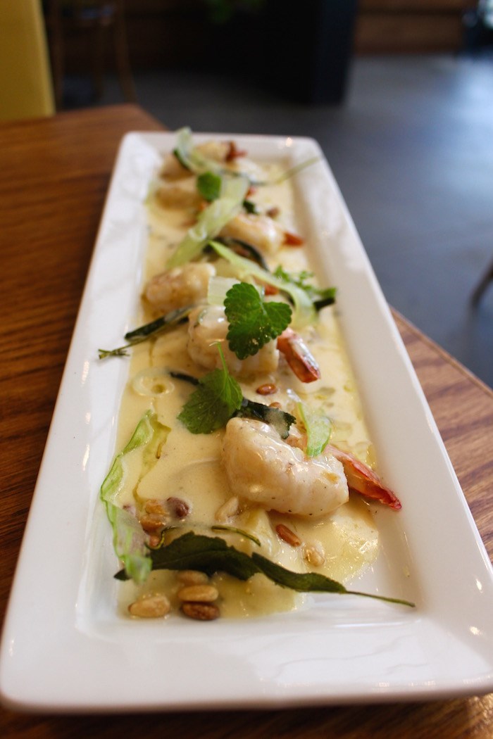  Butternut squash ravioli with prawns. Photo by Lindsay William-Ross/Vancouver Is Awesome