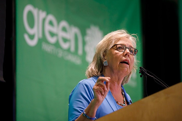  Green Party of Canada leader Elizabeth May on Tuesday, Sept. 3, 2019. THE CANADIAN PRESS/Cole Burston