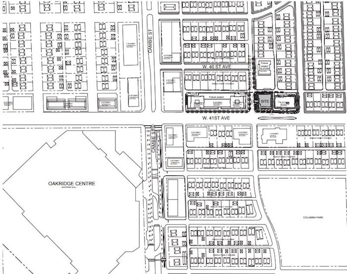  Site context for 325 to 343 West 41st Ave.