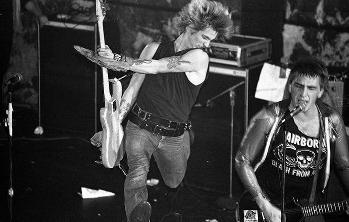  D.O.A. play Hardcore '81. Joe Keithley (right) has fronted the band fore more than 40 years.