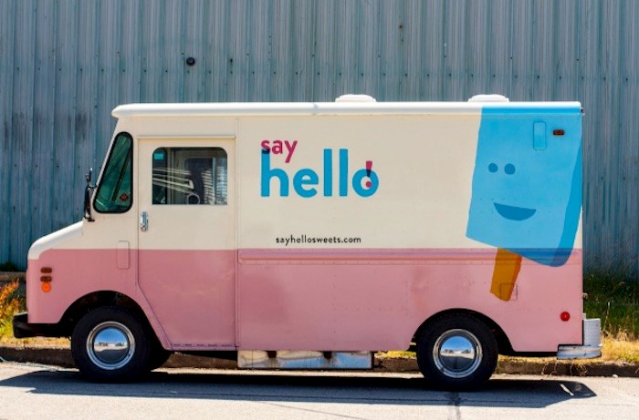  The Say Hello Sweets truck was broken into and badly damaged on Sunday night. Photo via 