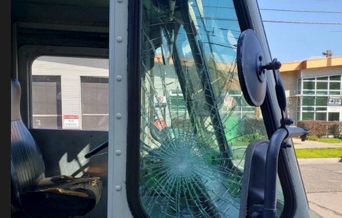  Marissa Bergeron shared photos of the damaged truck on the GoFundMe page. Photo via 