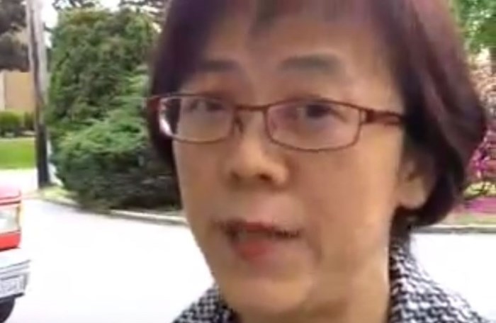  Burnaby North-Seymour Conservative candidate Heather Leung was interviewed by the Burnaby NOW in 2011. Screenshot.