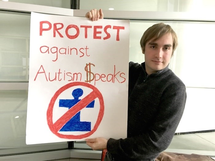  Sam McCulligh and his group Autistics United will protest a fundraising march put on by Autism Speaks. Photo by Maria Rantanen/Richmond News