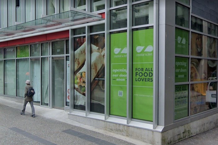  Lebanese chain Zaatar W Zeit has been planning their move into 531 Granville Street in Vancouver since Oct. 2017. Photo via Google Street View
