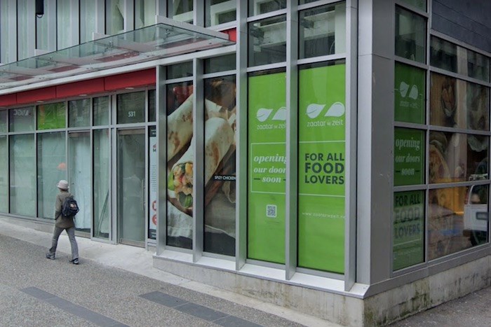  Lebanese chain Zaatar W Zeit has been planning their move into 531 Granville Street in 鶹ýӳsince Oct. 2017. Photo via Google Street View