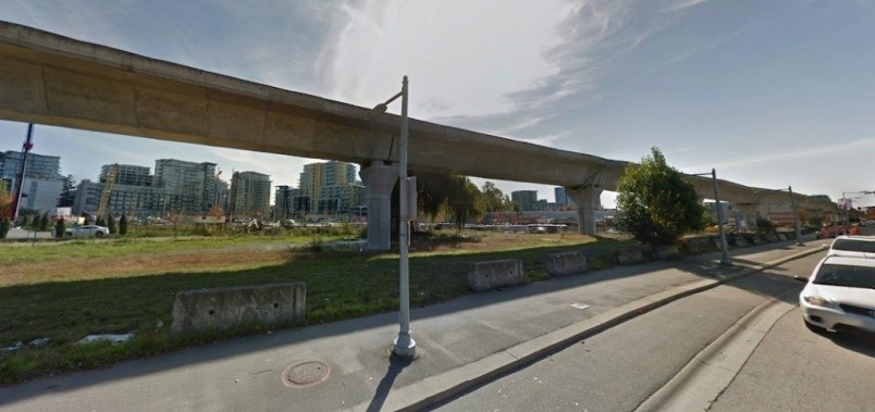  The location of where the projected Capstan Station will be constructed. Google Maps photo