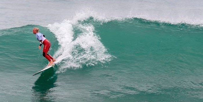  Canada's Mathea Olin competes in the women's longboard surfing event at Punta Rocas beach at the Pan Am Games near Lima, Peru on Sunday, Aug. 4, 2019. Olin won a bronze medal. THE CANADIAN PRESS/Andrew Vaughan