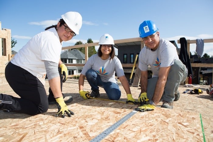  The Ismaili community focuses its volunteer activities on the last weekend of September. One project this year was on a Habitat for Humanity construction site. Photo submitted