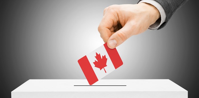  Voting in the Canadian federal election/Shutterstock