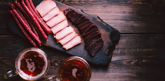  Swine Out Vancouver, which takes place on Nov. 5, 2019, pairs artisanal cured meats with local craft brews. Photo: Charcuterie and beer/Shutterstock