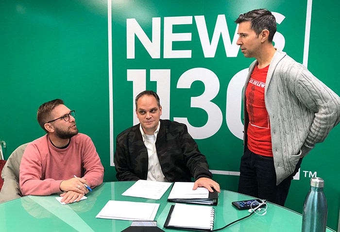  Listen to Bob Kronbauer (V.I.A.), John Ackermann (News 1130) and James Cybulski (Sportsnet 650) on election night on News 1130 starting at 7pm