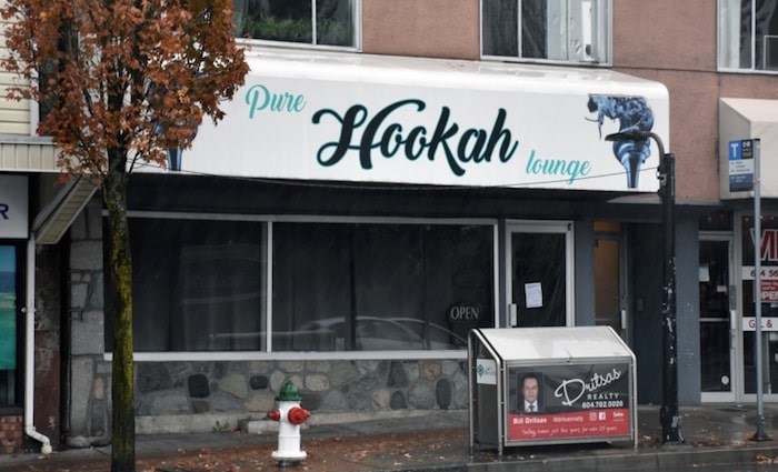  Pure Hookah Lounge opened near the Vancouver border in 2017, but has since had its business licence cancelled by the city. Photo by Kelvin Gawley/Burnaby NOW