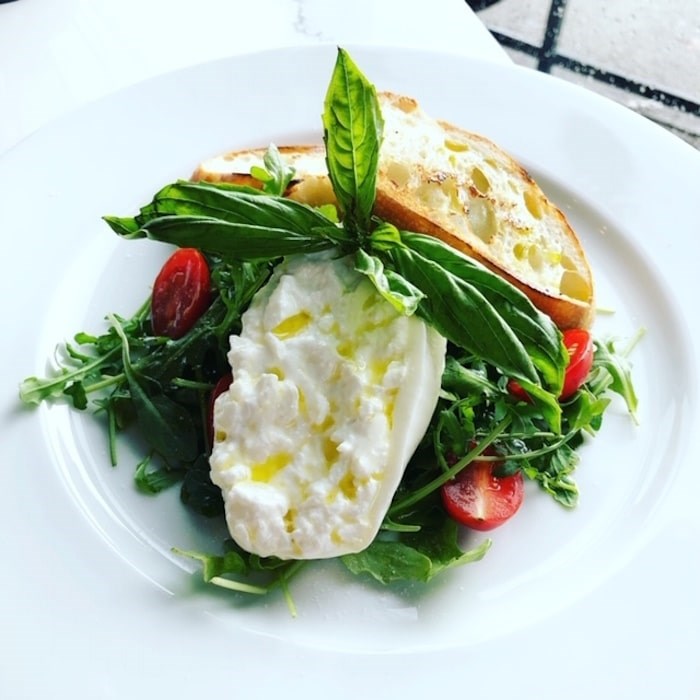  Burrata and argula at the newly-opened La Forchetta in Burnaby Heights. Photo by Chris Campbell/Burnaby NOW