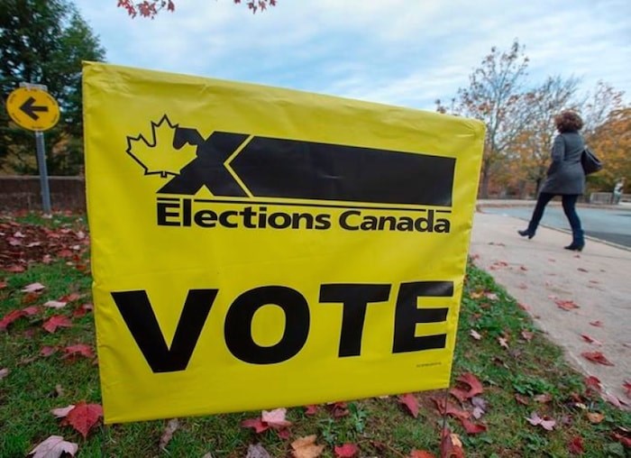 A voter heads to cast their vote in Canada's federal election at the Fairbanks Interpretation Centre in Dartmouth, N.S., Monday, Oct. 21, 2019. THE CANADIAN PRESS/Andrew Vaughan