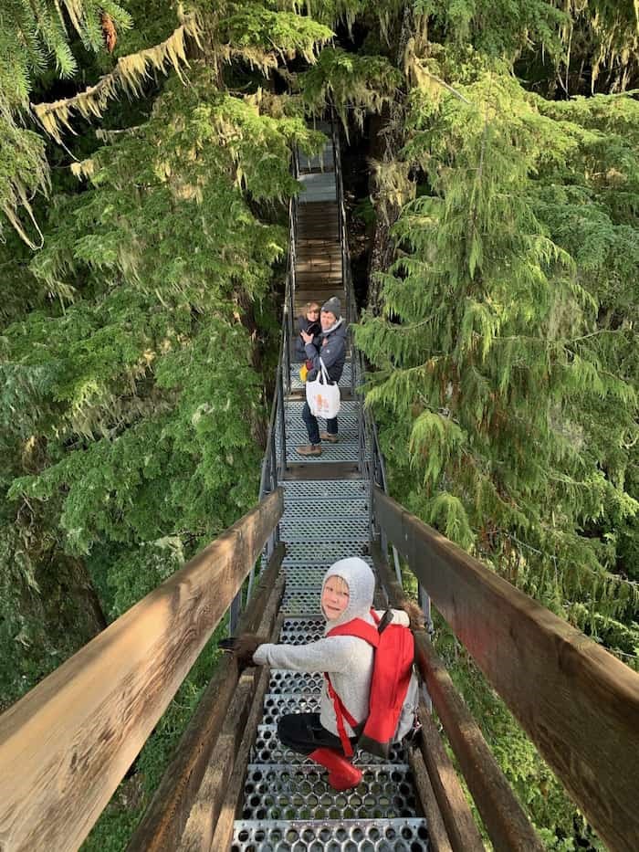  A more mature and responsible Grant Lawrence enjoys a Treetrek Tour at Blackcomb Mountain with his family.