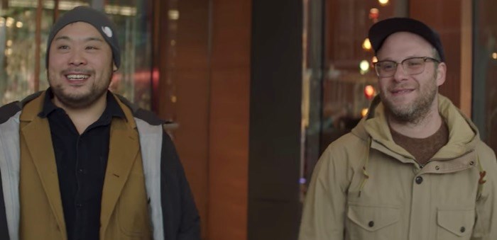  Chef David Chang, left, is treated to a day of exploring and eating in Seth Rogen's hometown of 鶹ýӳon the new Netflix show 