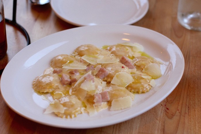  Handmade ravioli panna e prosciuotto. Photo by Lindsay William-Ross/Vancouver Is Awesome